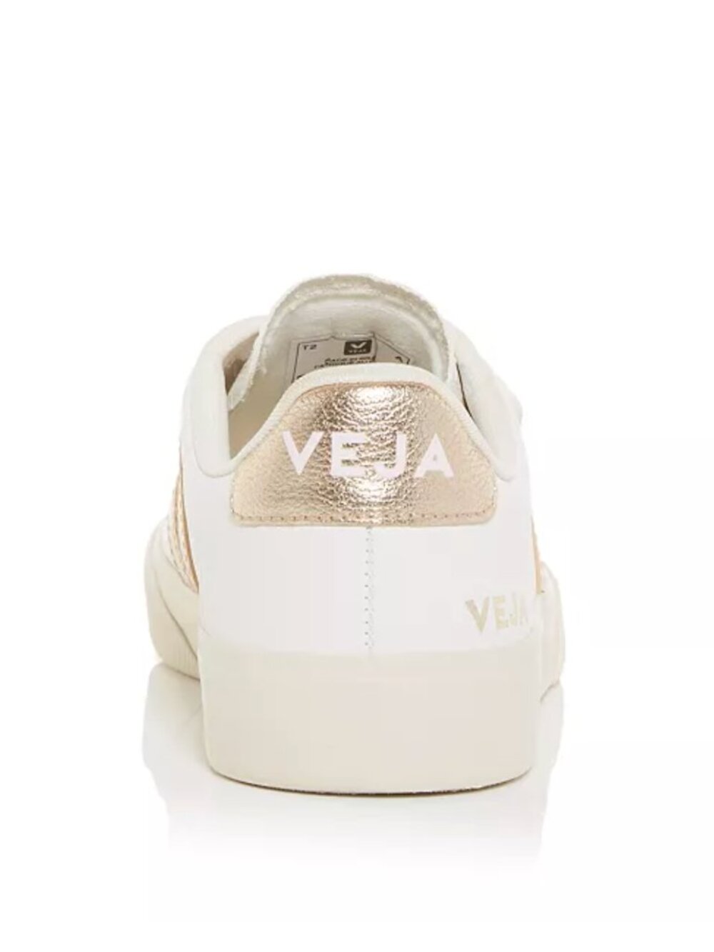 Veja White and Cream V-10 Velcro Sneakers - Picture 3 of 7